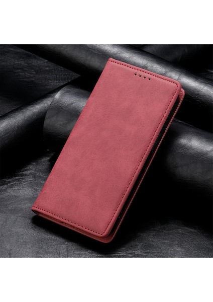 Realme 13+ Için Manyetik Rfıd Pu Kılıf (Yurt Dışından)