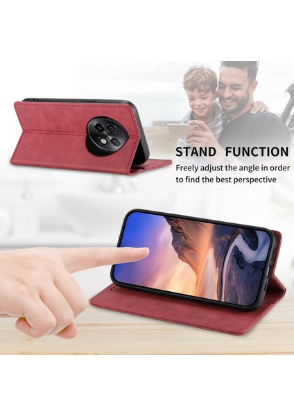 Realme 13+ Için Manyetik Rfıd Pu Kılıf (Yurt Dışından)