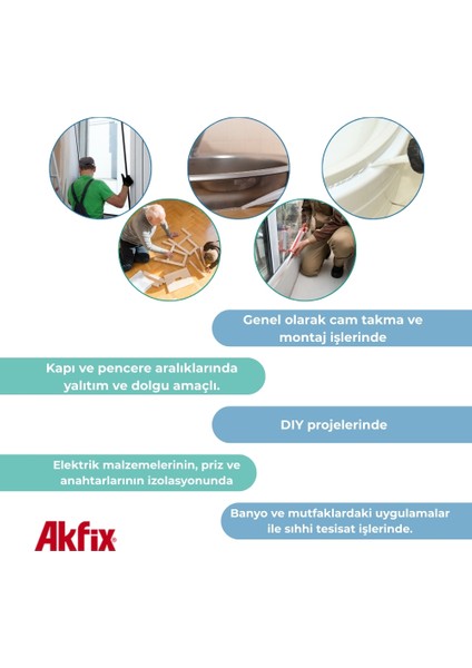 100E Çok Amaçlı Tüp Silikon 50 ml
