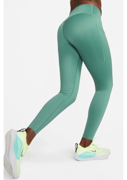 Trainng Go Dri Fit Infinalock Full Length 6 Cepli Toparlayıcı Reflektörlü Antrenman Taytı Yeşil