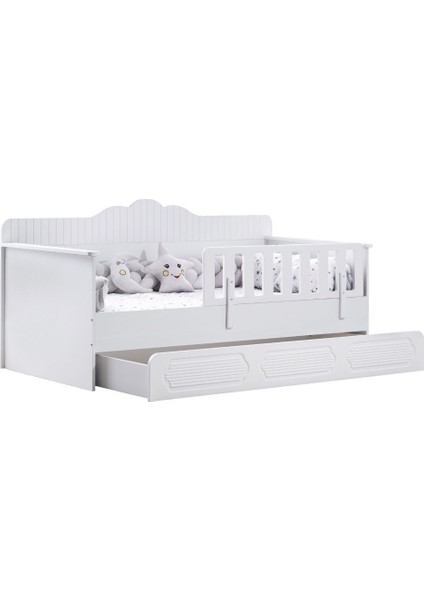 Yavrulu Karyola, Flower Yavrulu Montessori Karyola - Beyaz + 2 Adet Comfort Yatak fırsatları