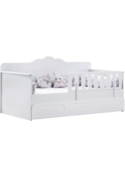 Yavrulu Karyola, Flower Yavrulu Montessori Karyola - Beyaz + 2 Adet Comfort Yatak indirimleri