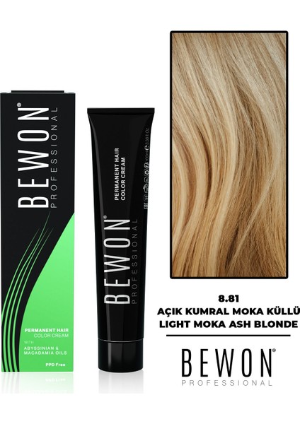 Saç Boyası - Açık Kumral Moka Küllü 8.81