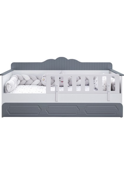 Yavrulu Karyola, Flower Yavrulu Montessori Karyola - Gri + 1 Adet Comfort Yatak fırsatları