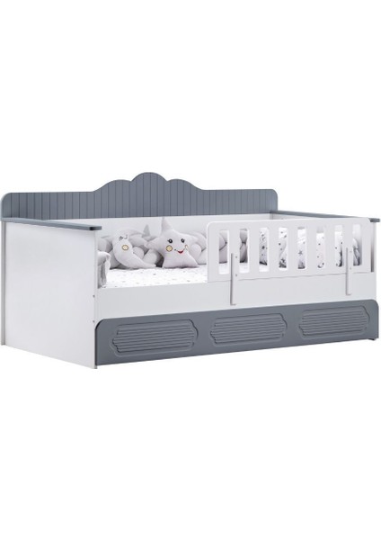 Yavrulu Karyola, Flower Yavrulu Montessori Karyola - Gri + 1 Adet Comfort Yatak indirimleri