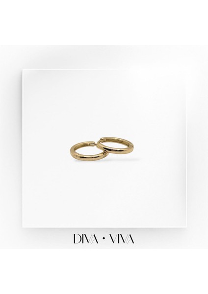 Divaviva - Vıp 14K Bombeli Halka Kadın - Lina Hoop Küpe fiyatları