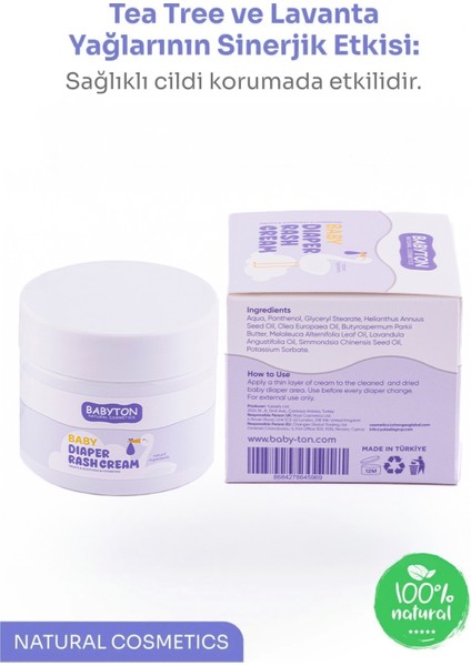Doğal Içerikli Bebek Pişik Kremi 50 ml