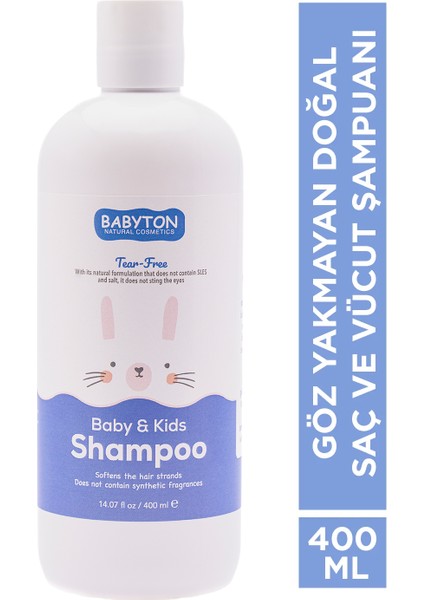 Göz Yakmayan Doğal İçerikli Bebek ve Çocuk Şampuanı 400 ml