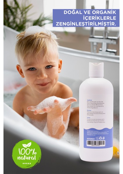 Göz Yakmayan Doğal İçerikli Bebek ve Çocuk Şampuanı 400 ml