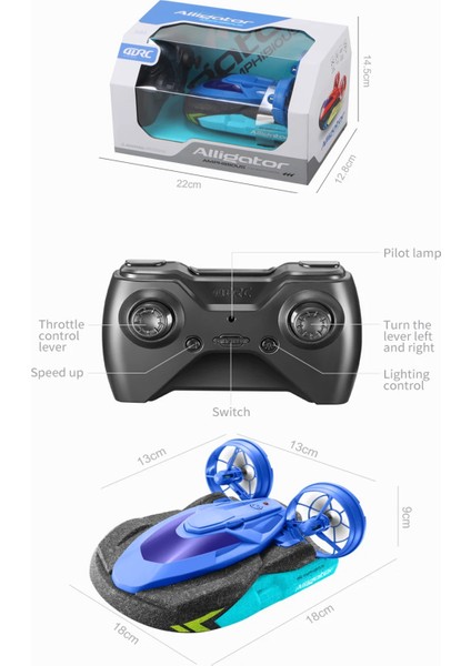 Hem Suda Hem Karada Kullanılabilen Stunt Drift Rc Tekne Oyuncak 2.4ghz Uzaktan Kumandalı Araba Amfibi Drift Araba indirimleri