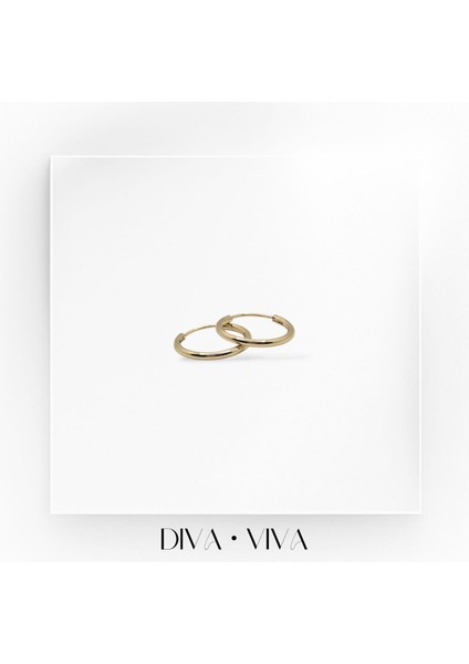 Divaviva - Vıp 14K Ince Halka Kadın - Ellara Loop Küpe fiyatları