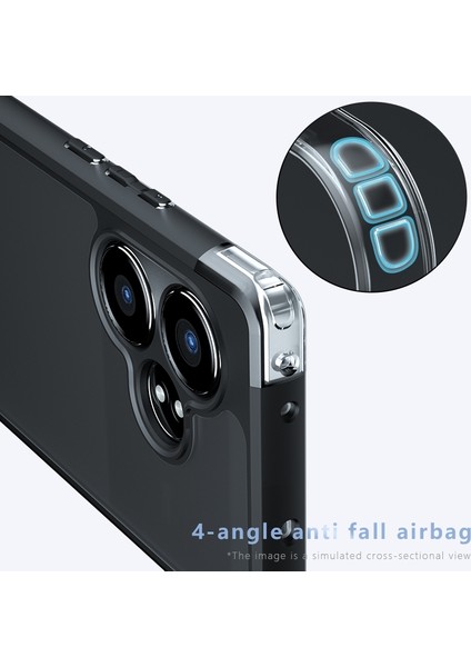 Realme Gt Neo6 Se / Neo6 Için Pc Hibrit Tpu Telefon Kılıfı (Yurt Dışından)