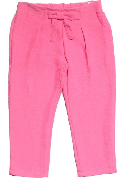 Kız Çocuk Lila Fosforlu Pembe Bağlamalı Pantolonlu 2 Li Takım - 1013386