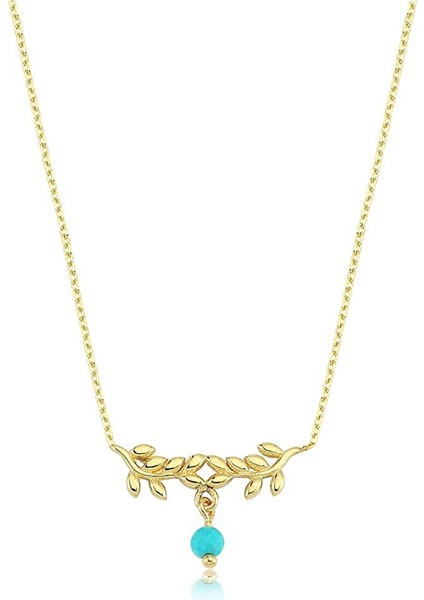 Gümüş Kolye - Firuzeli Dal Gümüş Kolye