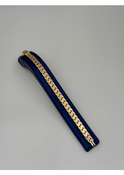 14 Ayar Altın Burgu Geçişli Bileklik modelleri