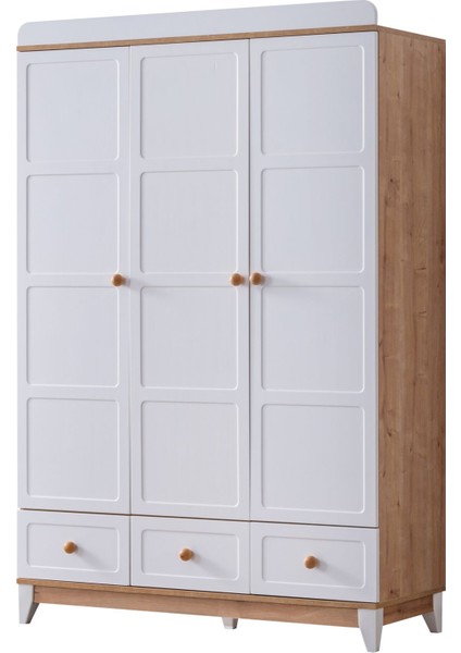 Bello Çocuk Odası Takımı, Bello Yavrulu Karyola, Berlin 3 Kapaklı Dolap - Ceviz indirimleri