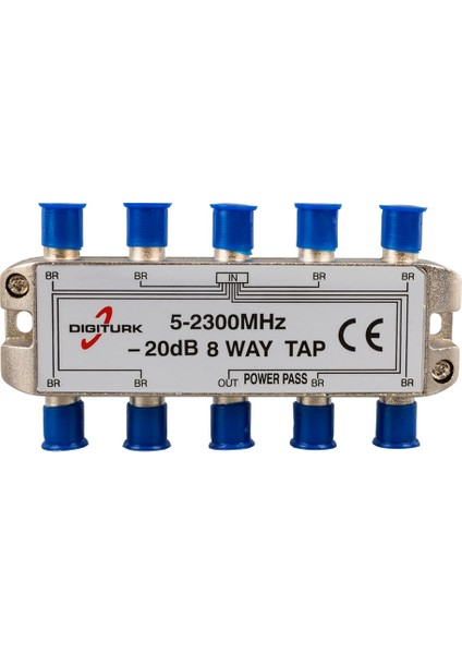20DB 8 Yollu Dıgıturk 5-2150 Mhz Tap Switch 1/8 Splitter fiyatları