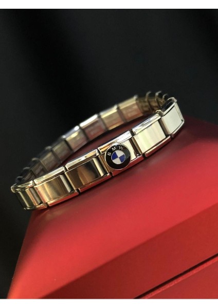 Erkek Kadın Çelik Bileklik - Bmw Logolu Italyan Charm Nomi fırsatları