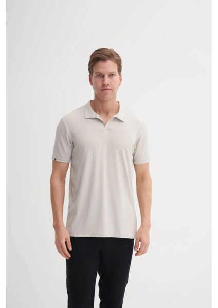 Cazador Polo Yaka Regular Fit Örme Dokulu Tişört