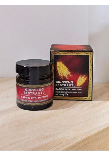 Ginsengli Propolisli Gingseng Ekstraktlı (Kuvvet Performans)Bistkisel Ginseng Macun 270 gr