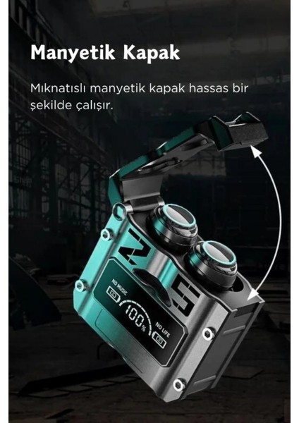 M25 Kablosuz Kulakiçi 5.3 Bluetooth Oyuncu Kulaklık LED Işık, Powerbank Özellikli Kutu Tws Teknolojisi ve Ekran Göstergesi ile Yüksek Performanslı Gaming Kulaklık fırsatları