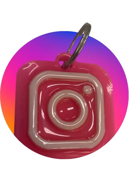 Instagram Nfc Anahtarlık-sosyal medya anahtarlığı