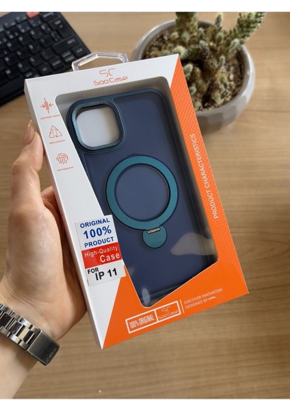 iPhone 11 Standlı ve Magsafe Kılıf SOOCASE622