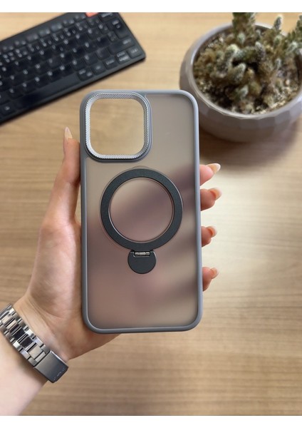 iPhone 15 Pro Max Standlı ve Magsafe Kılıf SOOCASE622