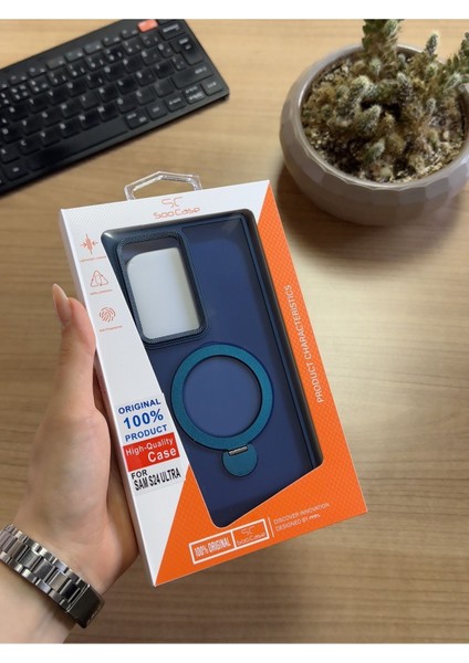 Samsung S24 Ultra Standlı ve Magsafe Kılıf SOOCASE622 indirimleri