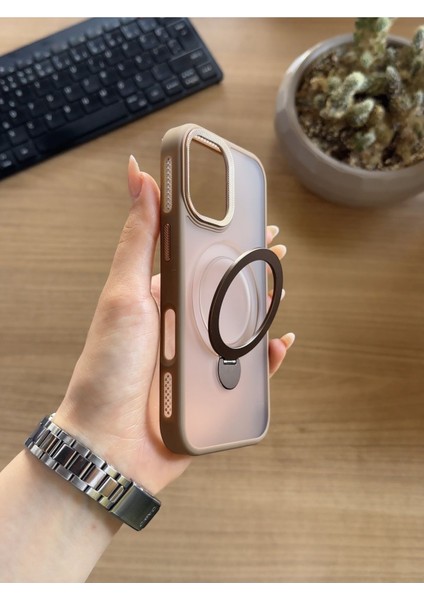 iPhone 16 Pro Standlı ve Magsafe Kılıf SOOCASE622
