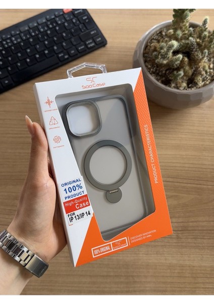 iPhone 13/14 Standlı ve Magsafe Kılıf SOOCASE622