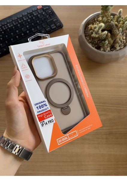 iPhone 14 Pro Standlı ve Magsafe Kılıf SOOCASE622
