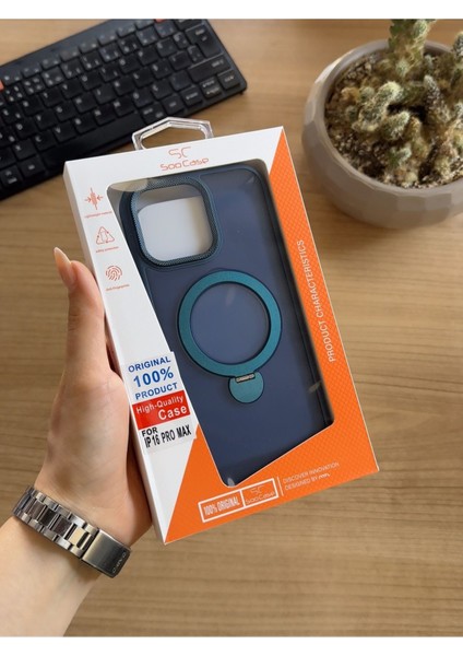 iPhone 16 Pro Max Standlı ve Magsafe Kılıf SOOCASE622