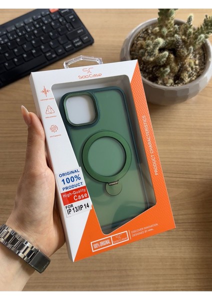 iPhone 13/14 Standlı ve Magsafe Kılıf SOOCASE622