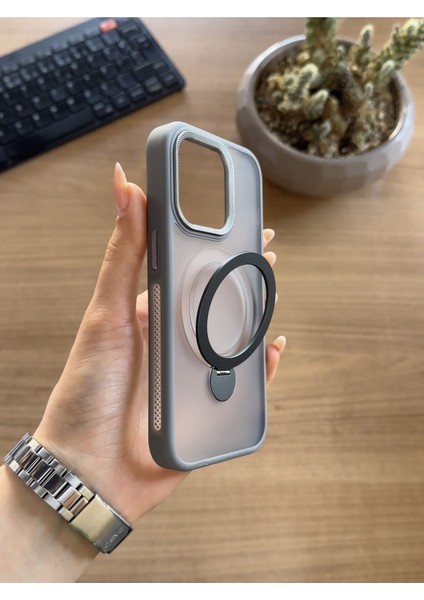 iPhone 15PRO Standlı ve Magsafe Kılıf SOOCASE622