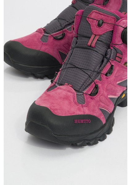 Humtto Kadın Kalın Taban Yarım Bilek Sneaker Bot Gerçek Deri Mc 20370 Mor