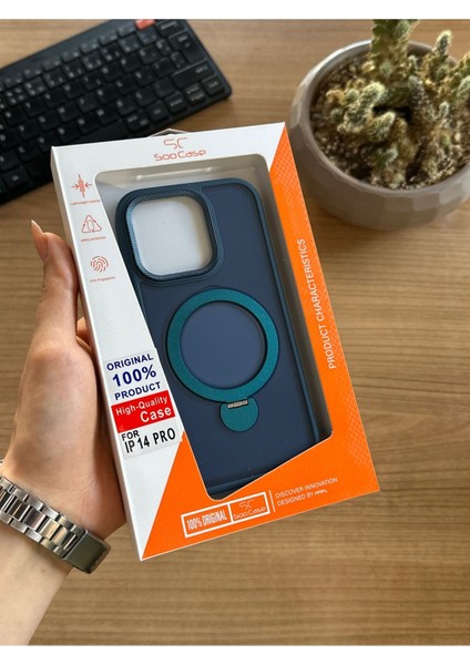 iPhone 14 Pro Standlı ve Magsafe Kılıf SOOCASE622