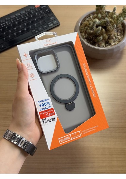 iPhone 13 Pro Max Standlı ve Magsafe Kılıf SOOCASE622