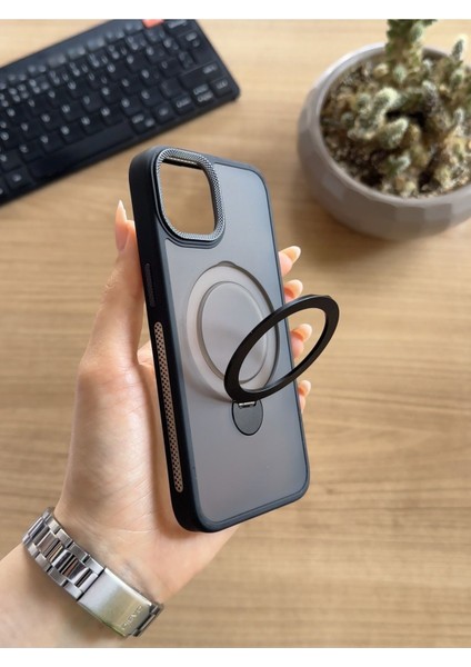 iPhone 12/12 Pro Standlı ve Magsafe Kılıf SOOCASE622