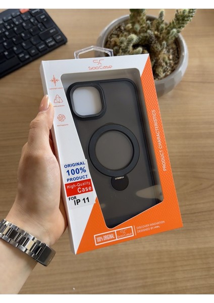 iPhone 11 Standlı ve Magsafe Kılıf SOOCASE622