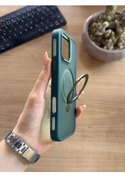 iPhone 16 Pro Max Standlı ve Magsafe Kılıf SOOCASE622