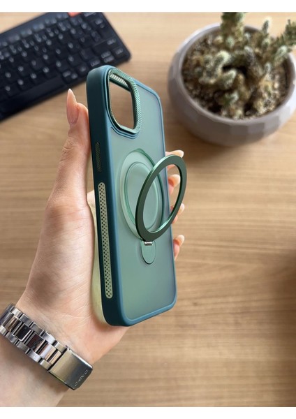 iPhone 12/12 Pro Standlı ve Magsafe Kılıf SOOCASE622