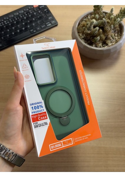 Samsung S24 Ultra Standlı ve Magsafe Kılıf SOOCASE622 indirimleri