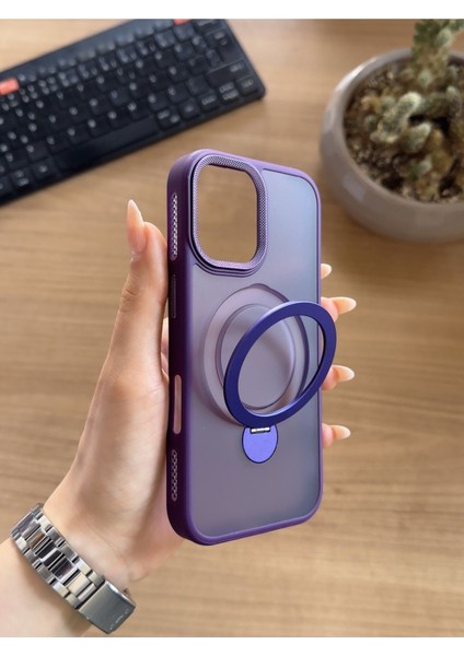 iPhone 16 Standlı ve Magsafe Kılıf SOOCASE622