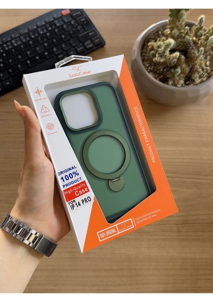 iPhone 14 Pro Standlı ve Magsafe Kılıf SOOCASE622