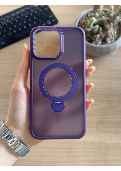 iPhone 15 Pro Max Standlı ve Magsafe Kılıf SOOCASE622