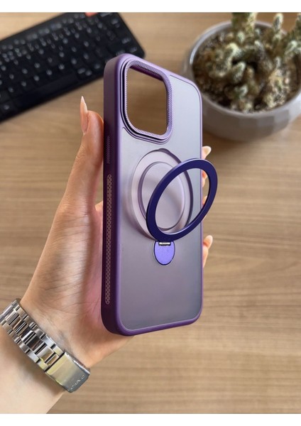 iPhone 15 Pro Max Standlı ve Magsafe Kılıf SOOCASE622