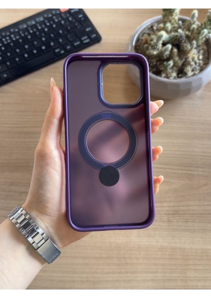 iPhone 15 Pro Max Standlı ve Magsafe Kılıf SOOCASE622