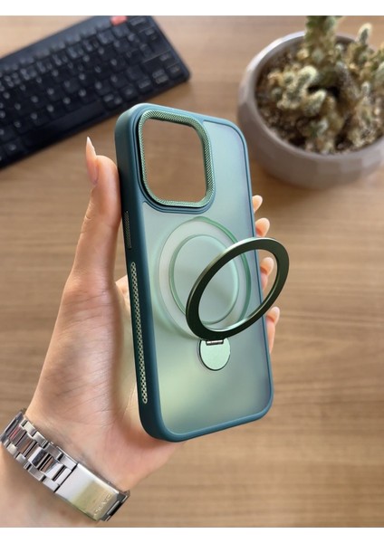 iPhone 15PRO Standlı ve Magsafe Kılıf SOOCASE622