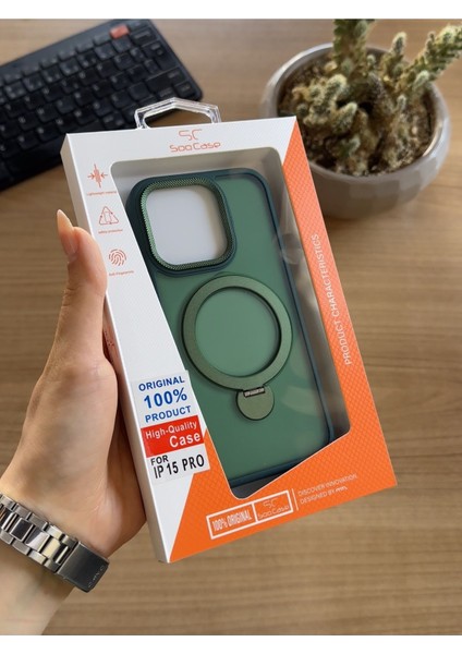 iPhone 15PRO Standlı ve Magsafe Kılıf SOOCASE622